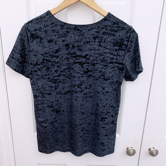 Vince Easy Crushed Velvet Tee - Picture 4 of 5